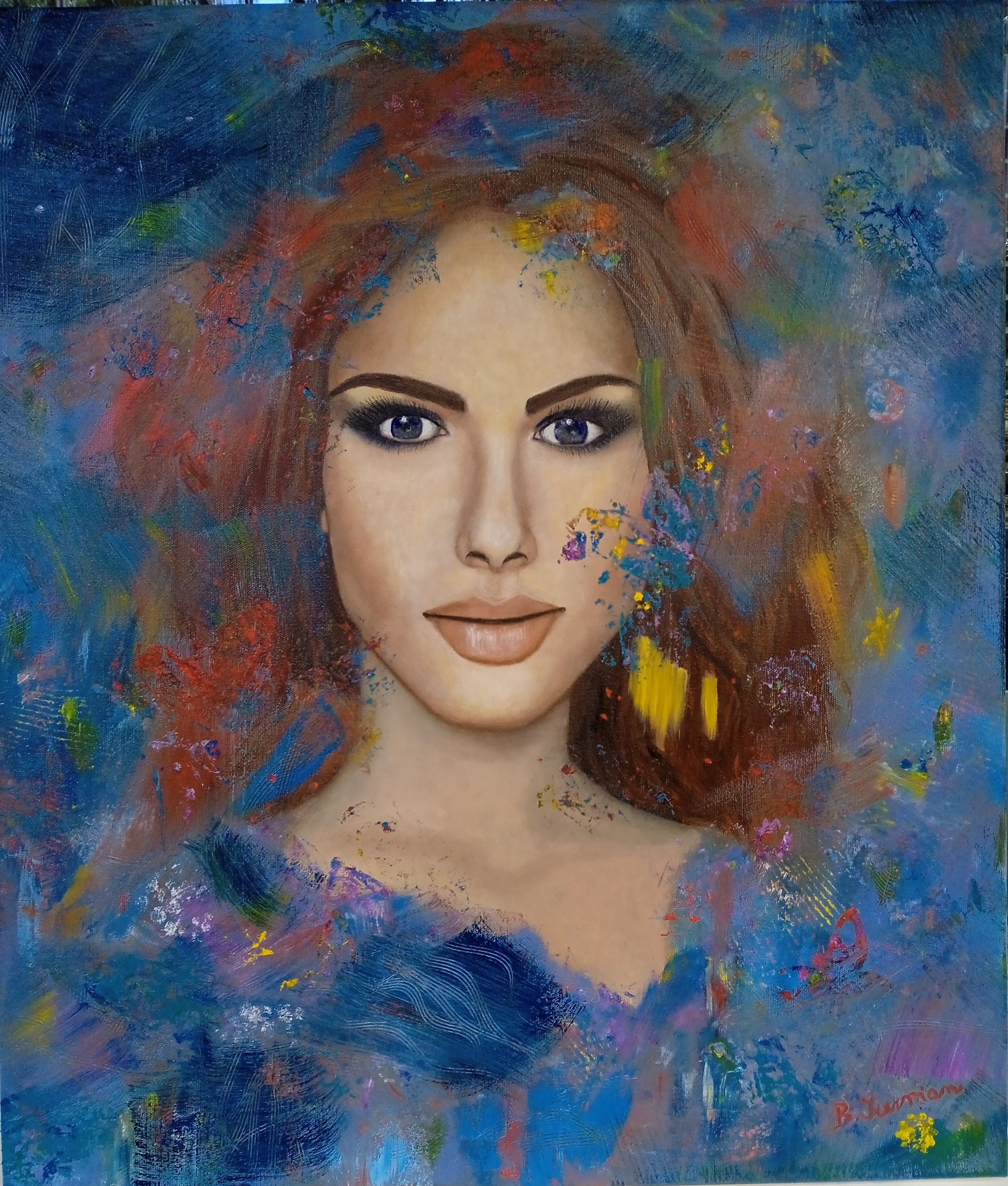 Portrét, olejomalba na plátně 60 x 70 cm, rok 2022