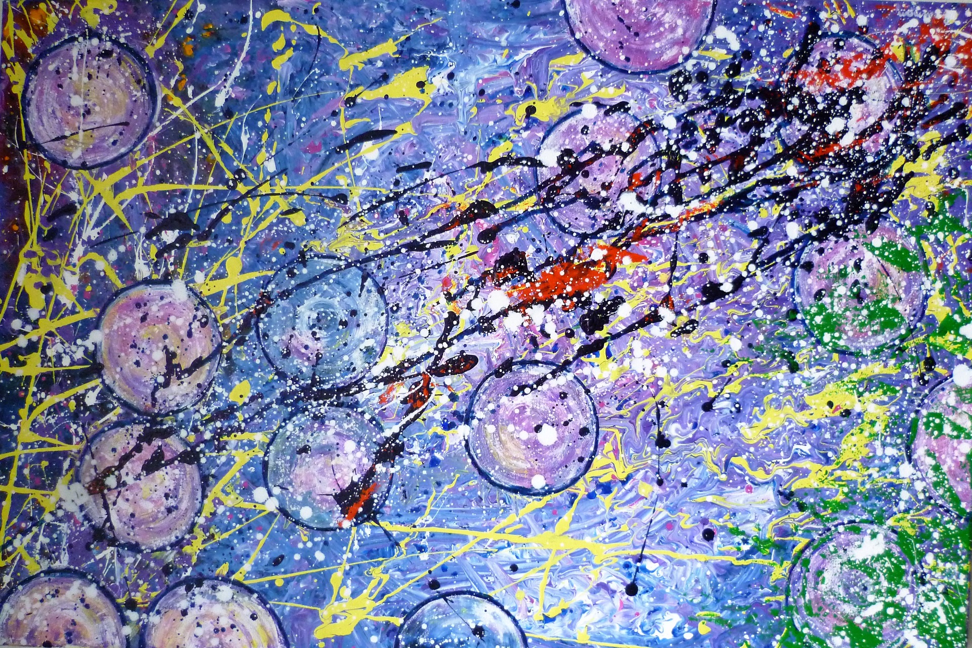 Voda, akrylová malba na plátně 91 x 61 cm, rok 2012