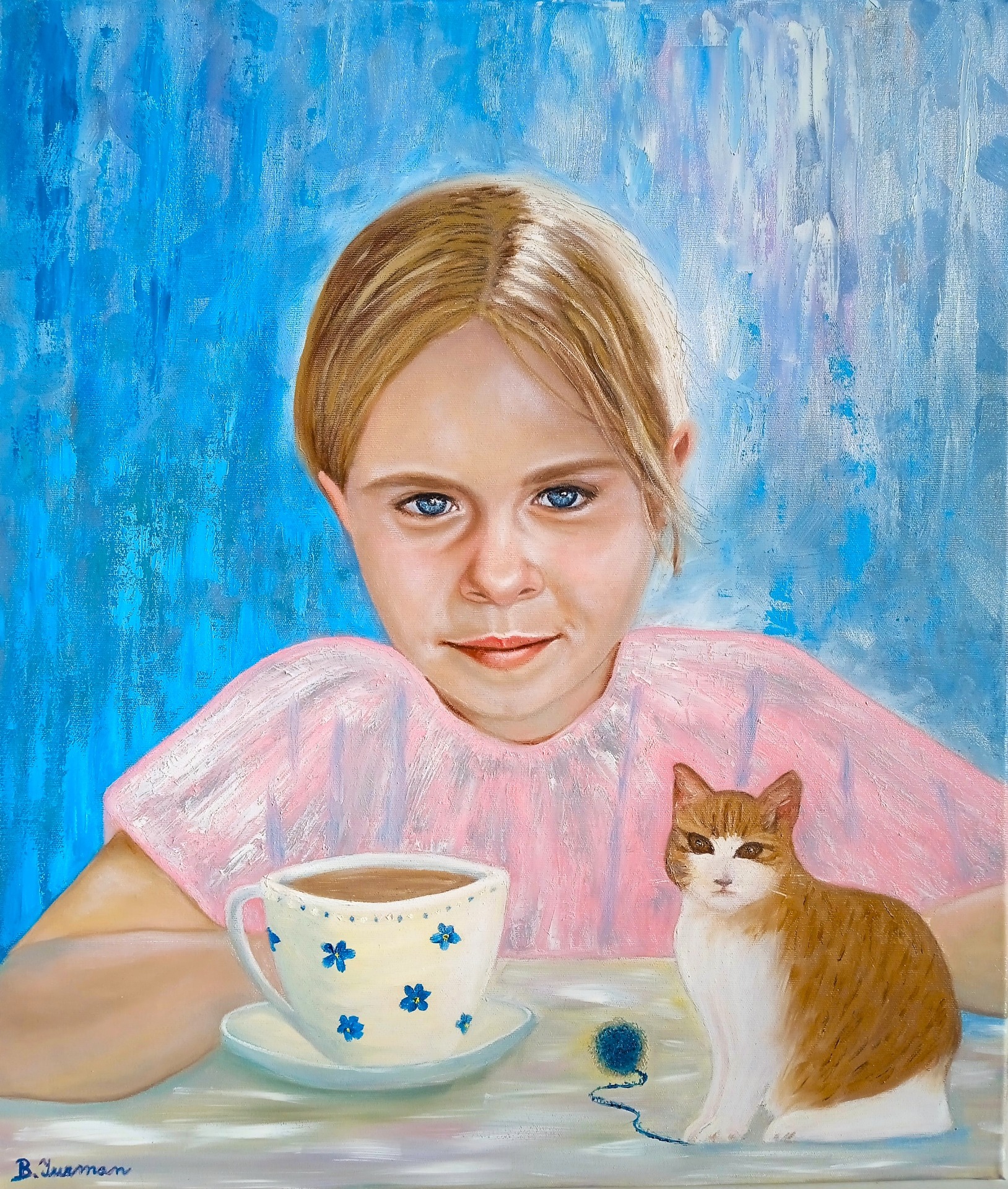 Kačenka, olejomalba na plátně 60 x 70 cm, rok 2024