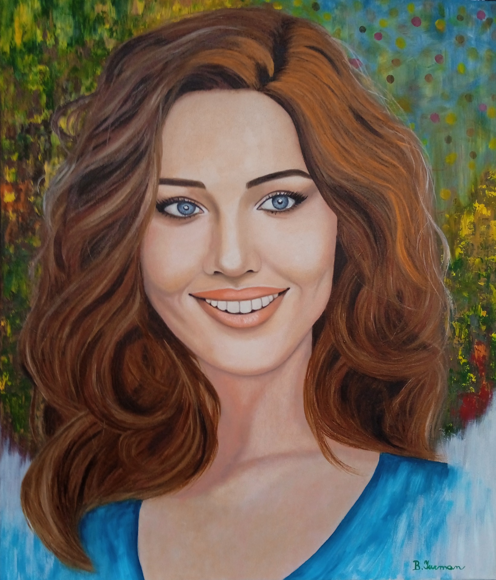 Eva, olejomalba na plátně 60 x 70 cm, rok 2022