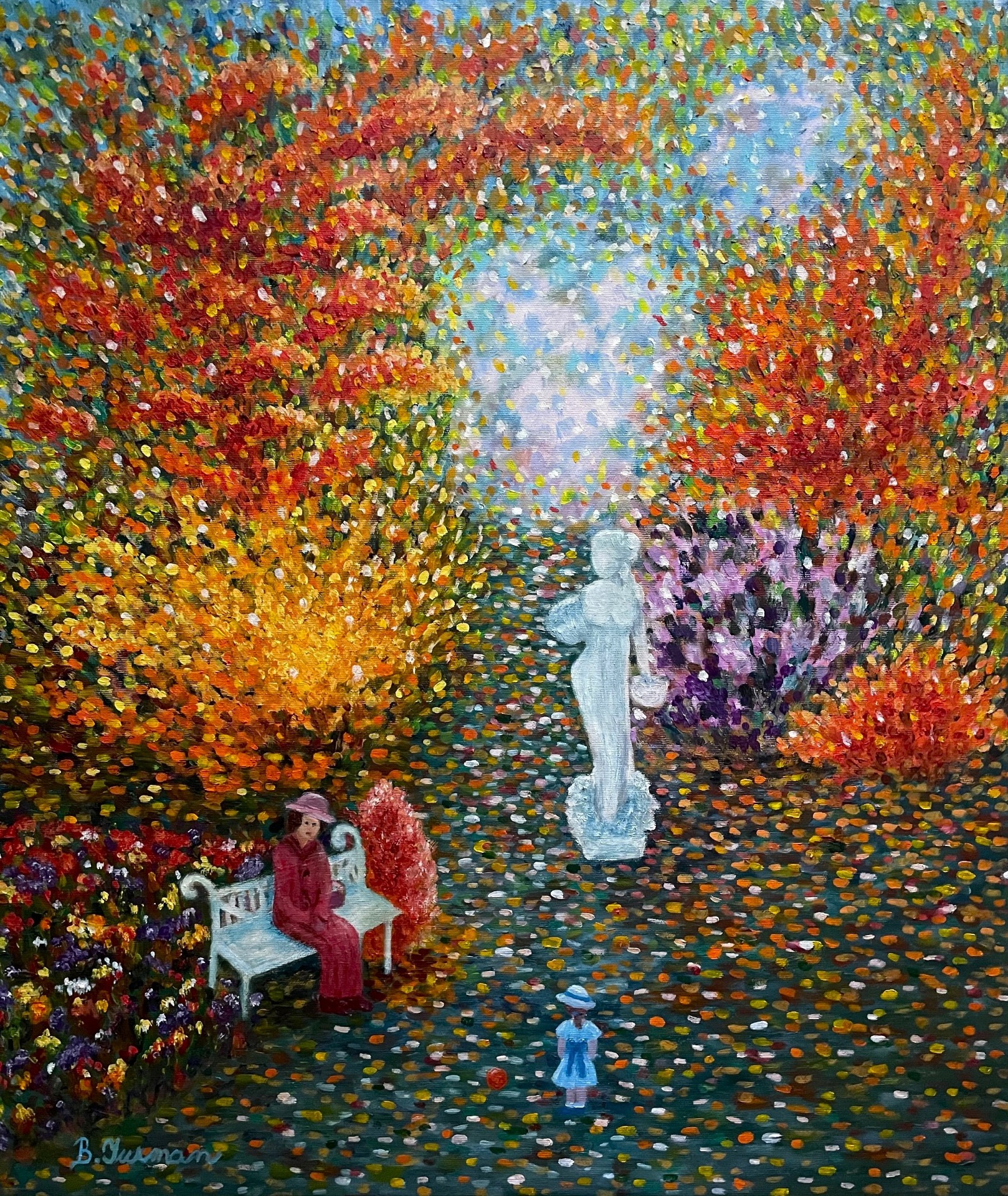 Socha, olejomalba na plátně 60 x 70 cm, rok 2024