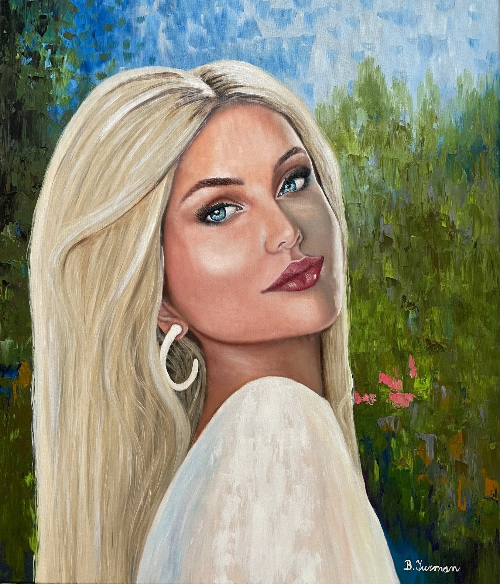 Lucie, olejomalba na plátně 60 x 70 cm, rok 2022