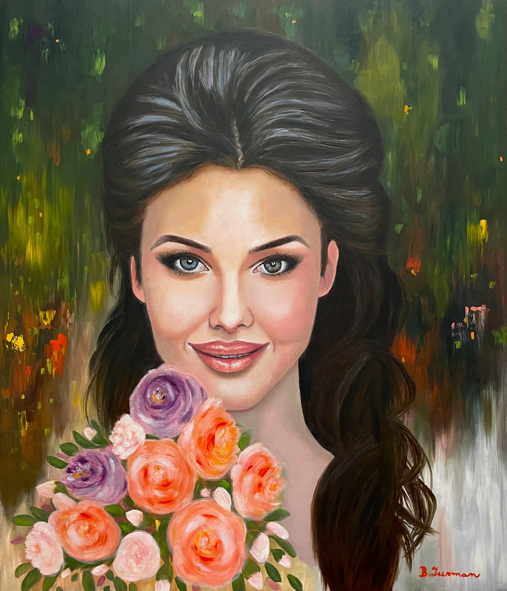 Sára, olejomalba na plátně 60 x 70 cm, rok 2022